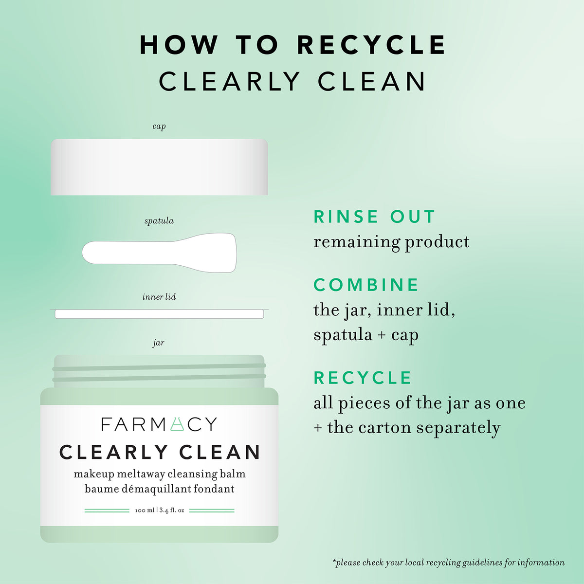 How to recycle Clearly Clean