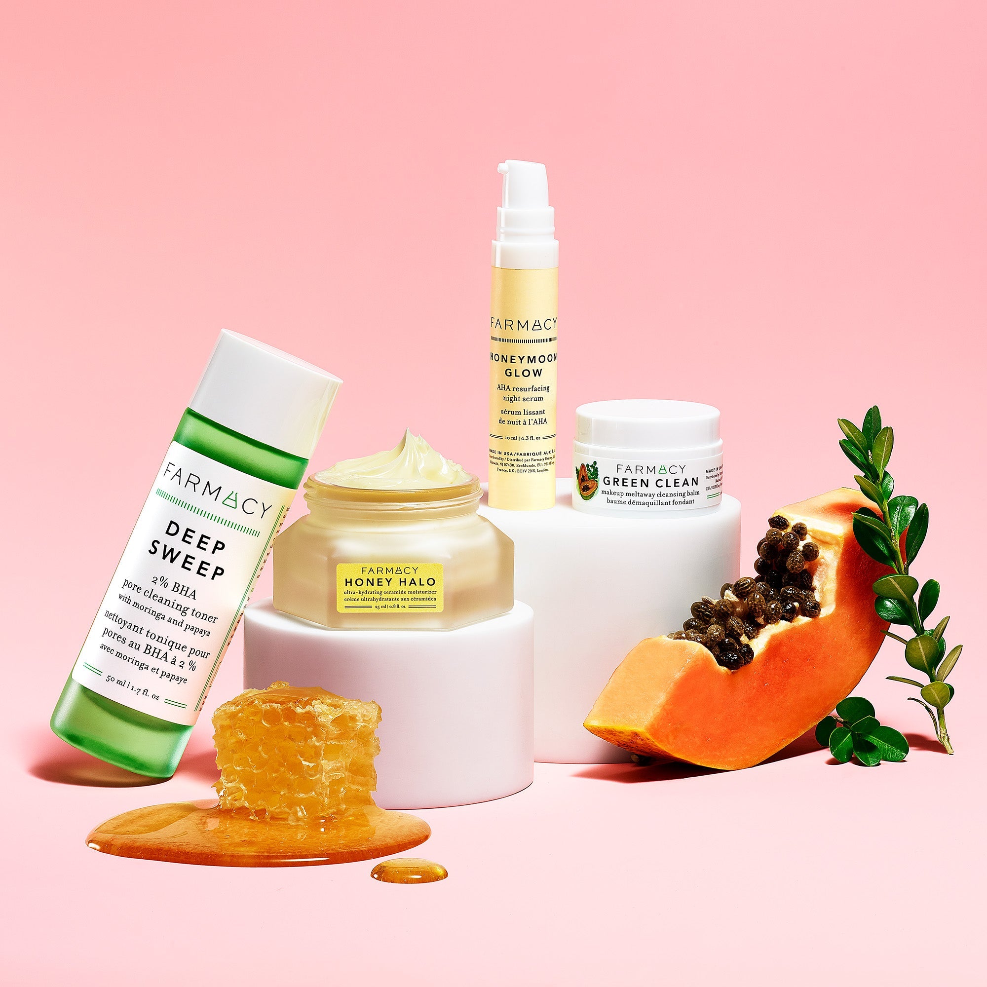 The Farmacy Healthy Skin Starter Kit with honey and turmeric