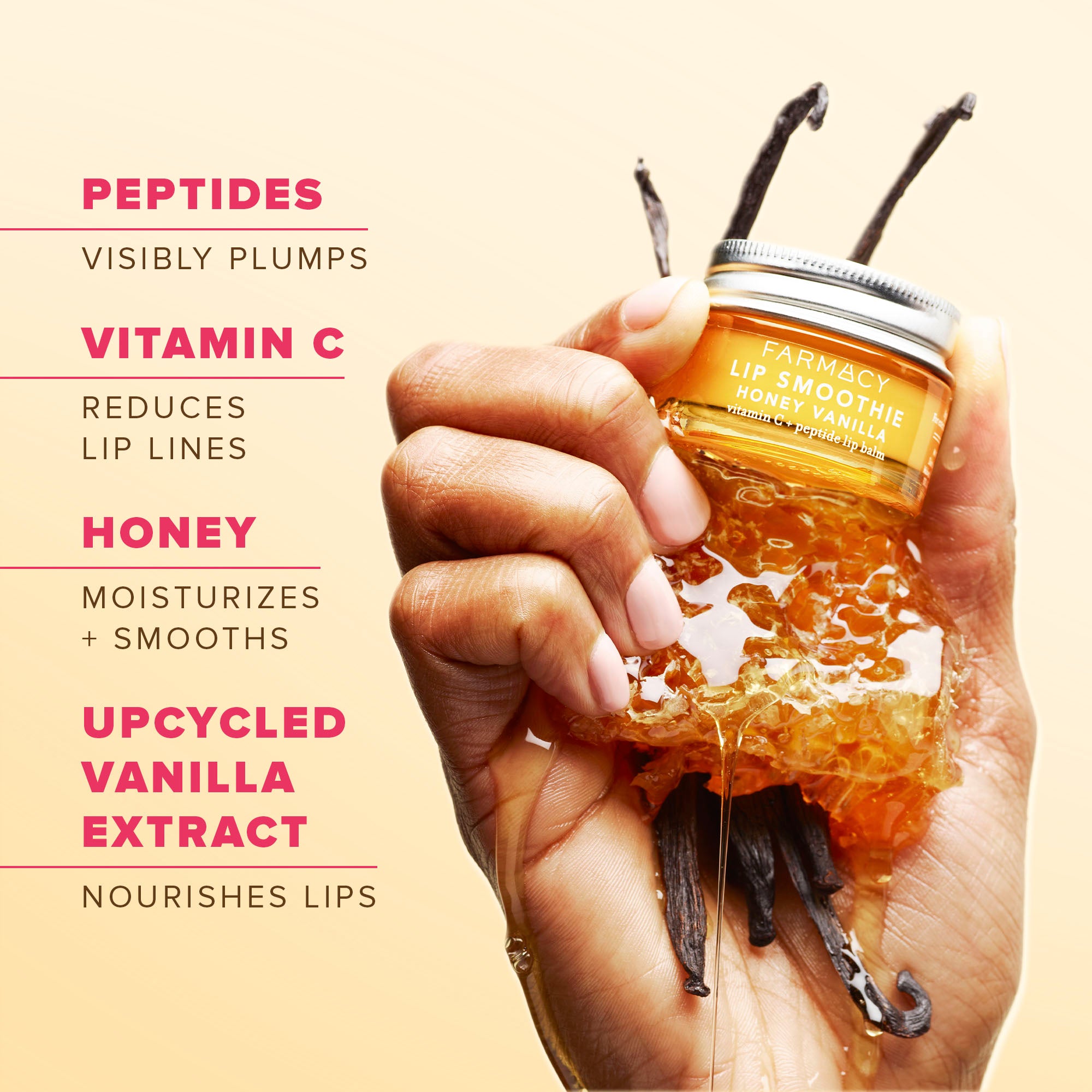 Infographic about Honey Vanilla Lip Smoothie