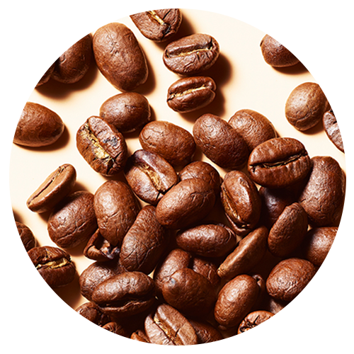 Close up image of coffee beans