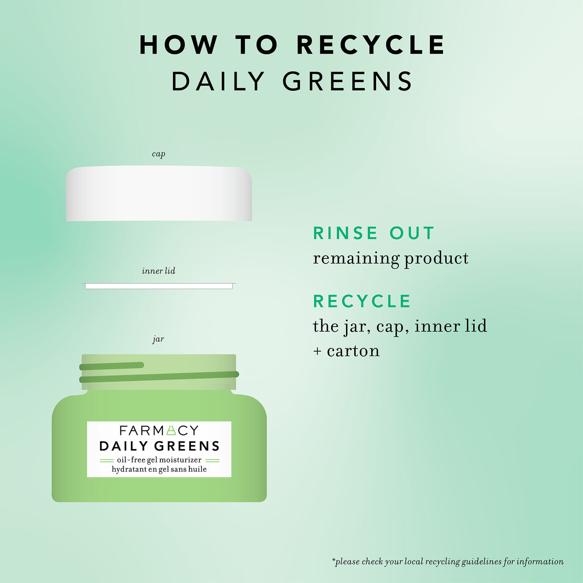 How to recycle Daily Greens