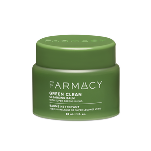 30mL jar of Farmacy Green Clean Cleansing Balm on a white background