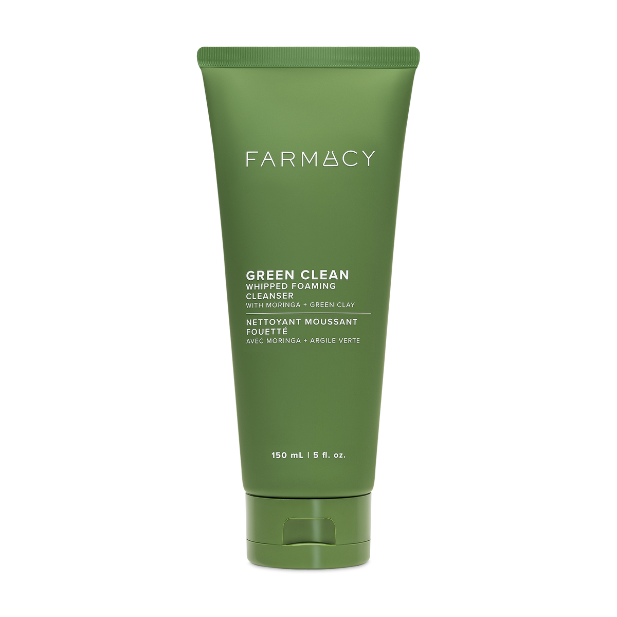 Farmacy Green Clean Whipped Foaming Cleanser 150mL tube on a white background
