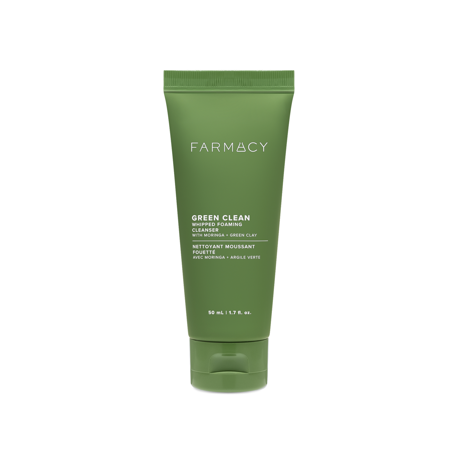 50mL tube of Farmacy Green Clean Whipped Foaming Cleanser on a white background