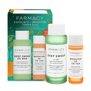 EXFOLIATE + BRIGHTEN TONER DUO