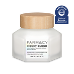 100mL jar of Farmacy Honey Cloud Lightweight Barrier Repair Moisturizer on a white background