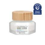 Farmacy Honey Cloud 50mL jar with wooden cap on a white background