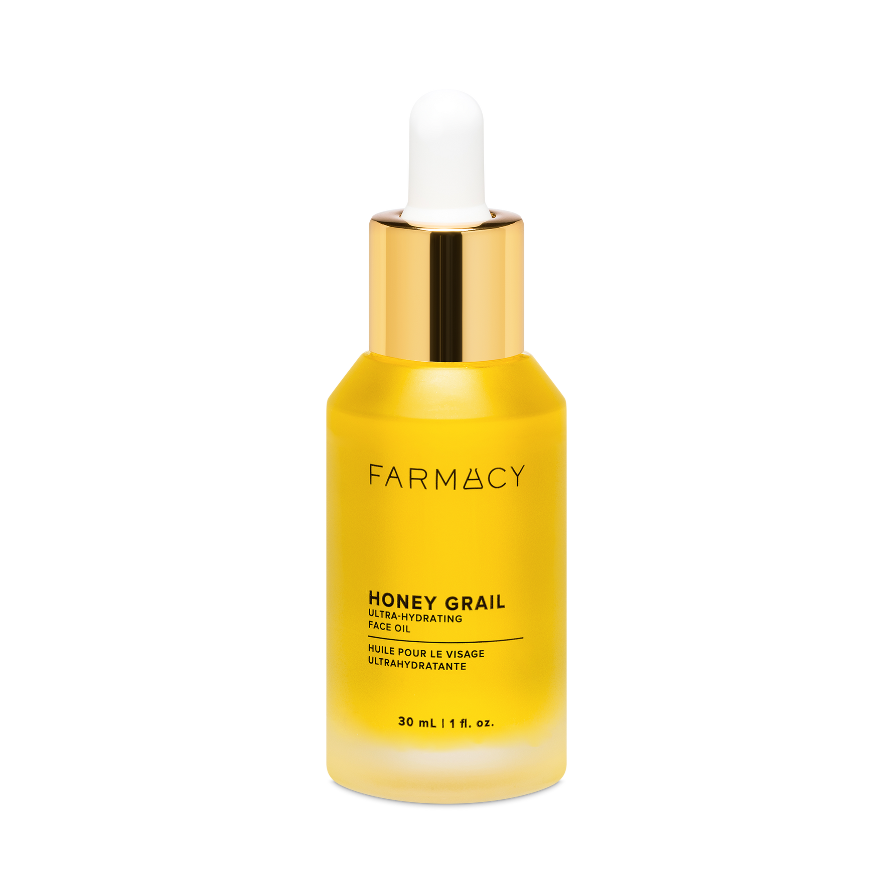30ml bottle of Farmacy Honey Grail on white background