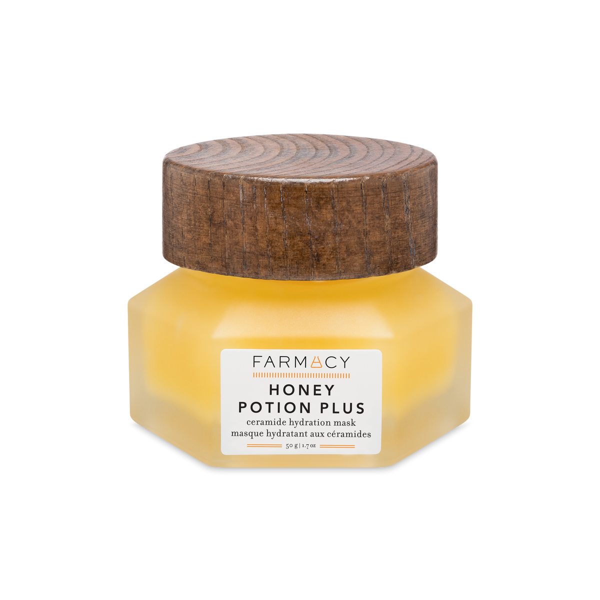 50 g bottle of Farmacy Honey Potion Plus Mask on a white background
