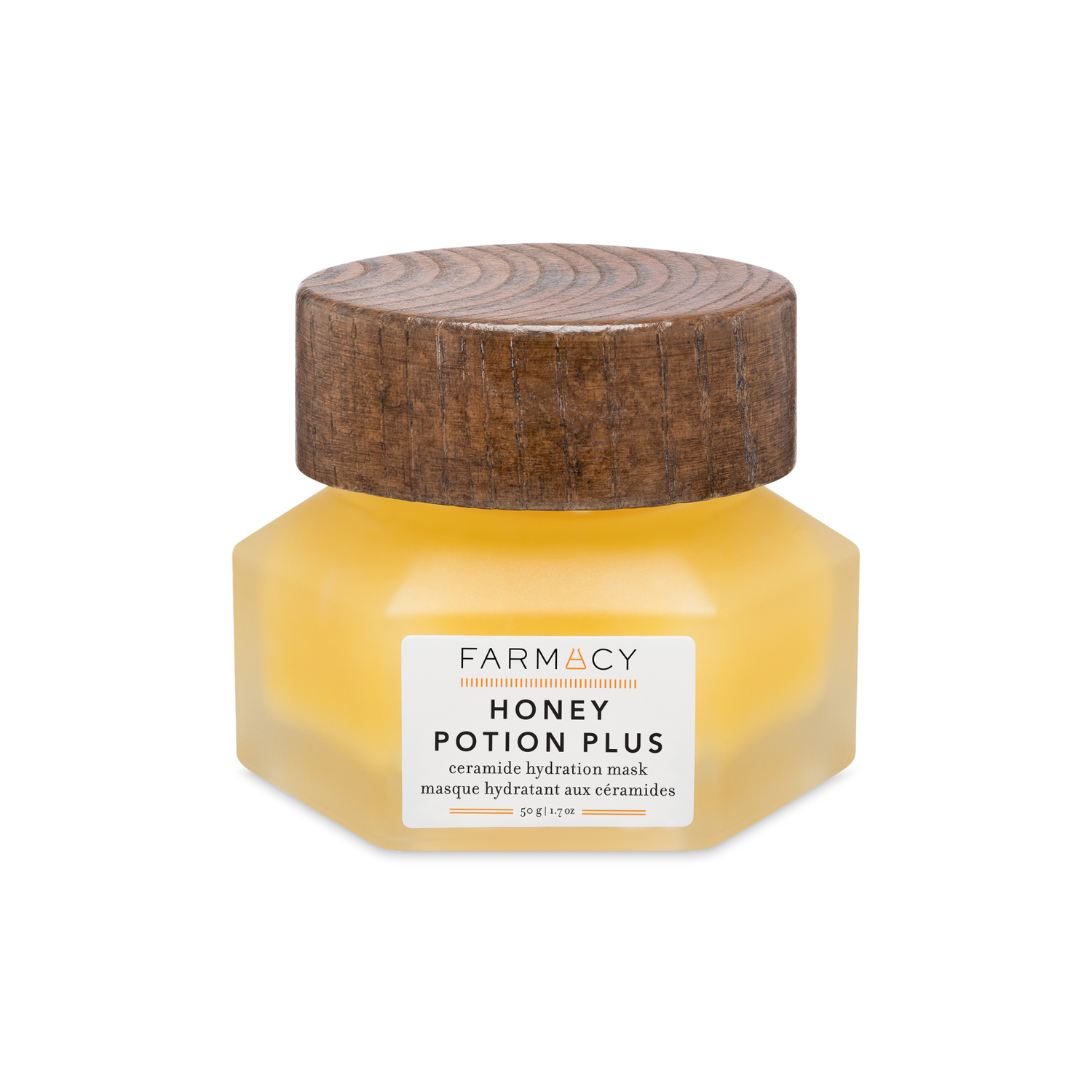 50 g bottle of Farmacy Honey Potion Plus Mask on a white background