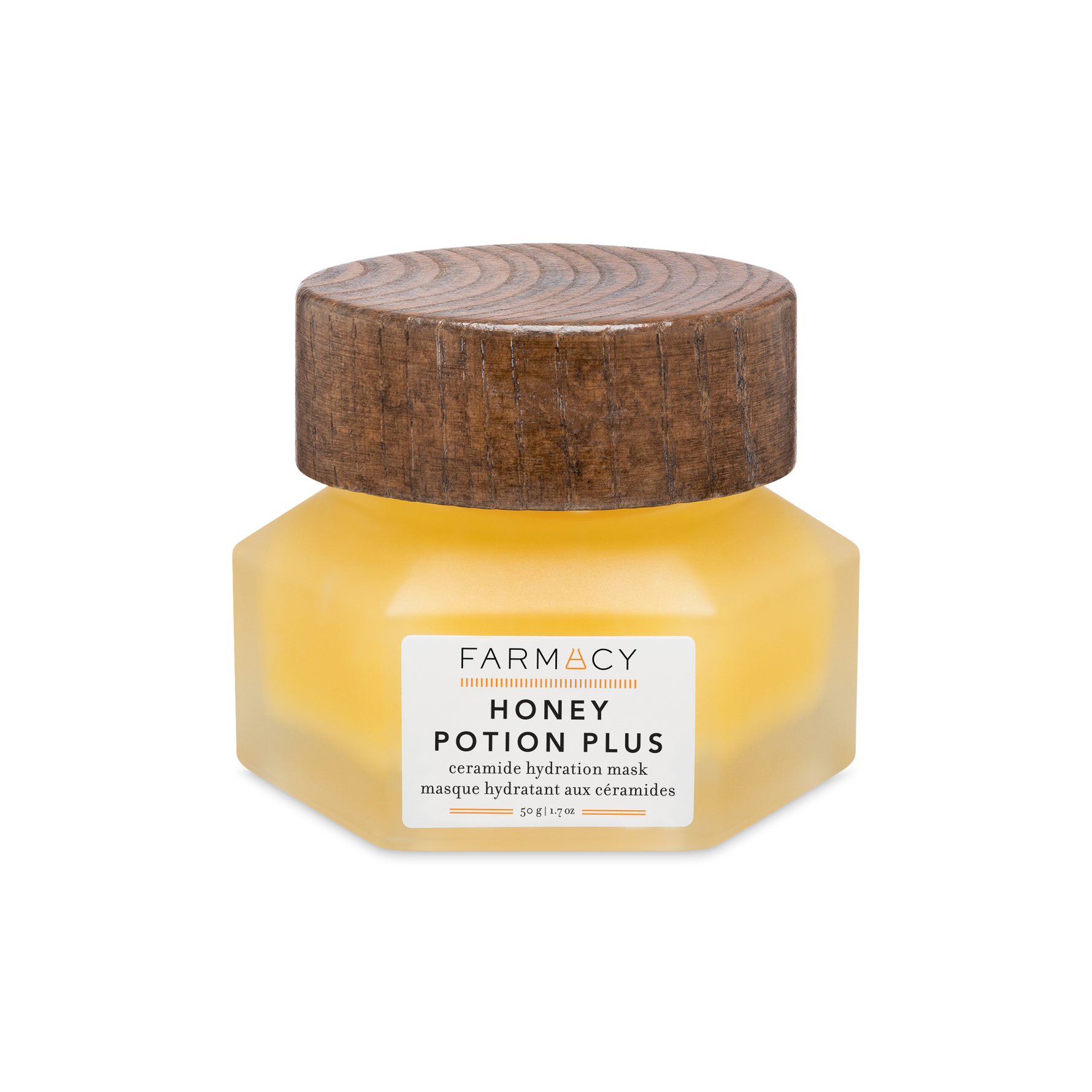 50 g bottle of Farmacy Honey Potion Plus Mask on a white background