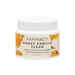 100mL jar of Farmacy Honey Vanilla Green Clean Cleansing Balm on a white background