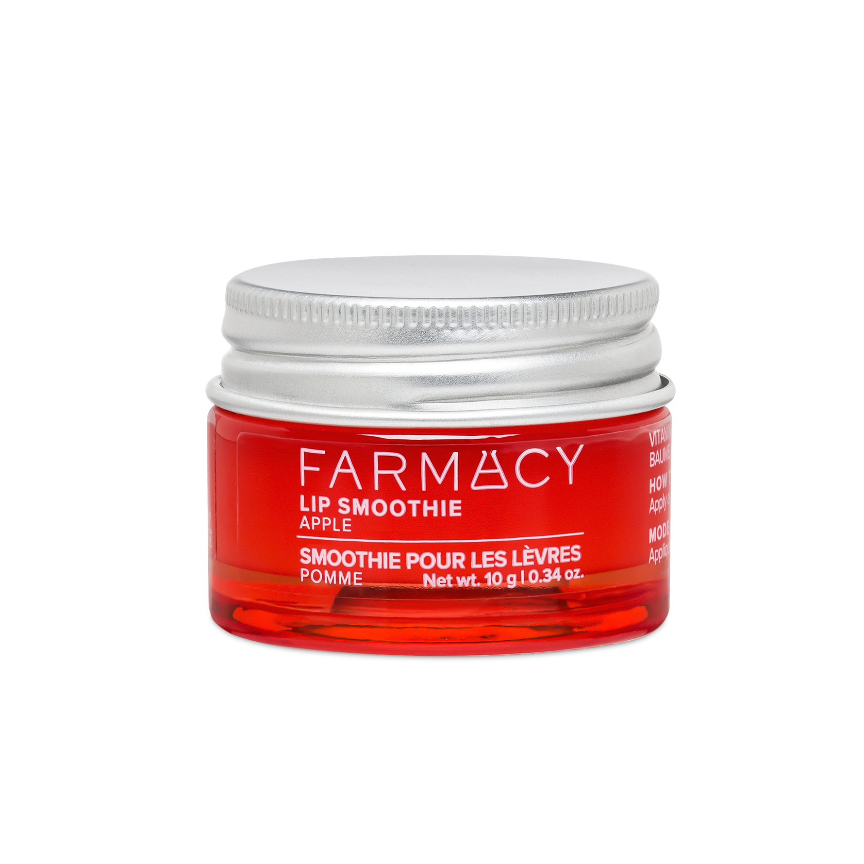 10g jar of Farmacy Apple Lip Smoothie on a white background