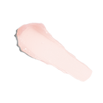 Pale-pink balm texture swatch of Strawberry Peptide Lip Smoothie on a white background