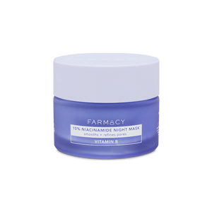 Farmacy 10% Niacinamide Night Mask 50mL jar on a white background