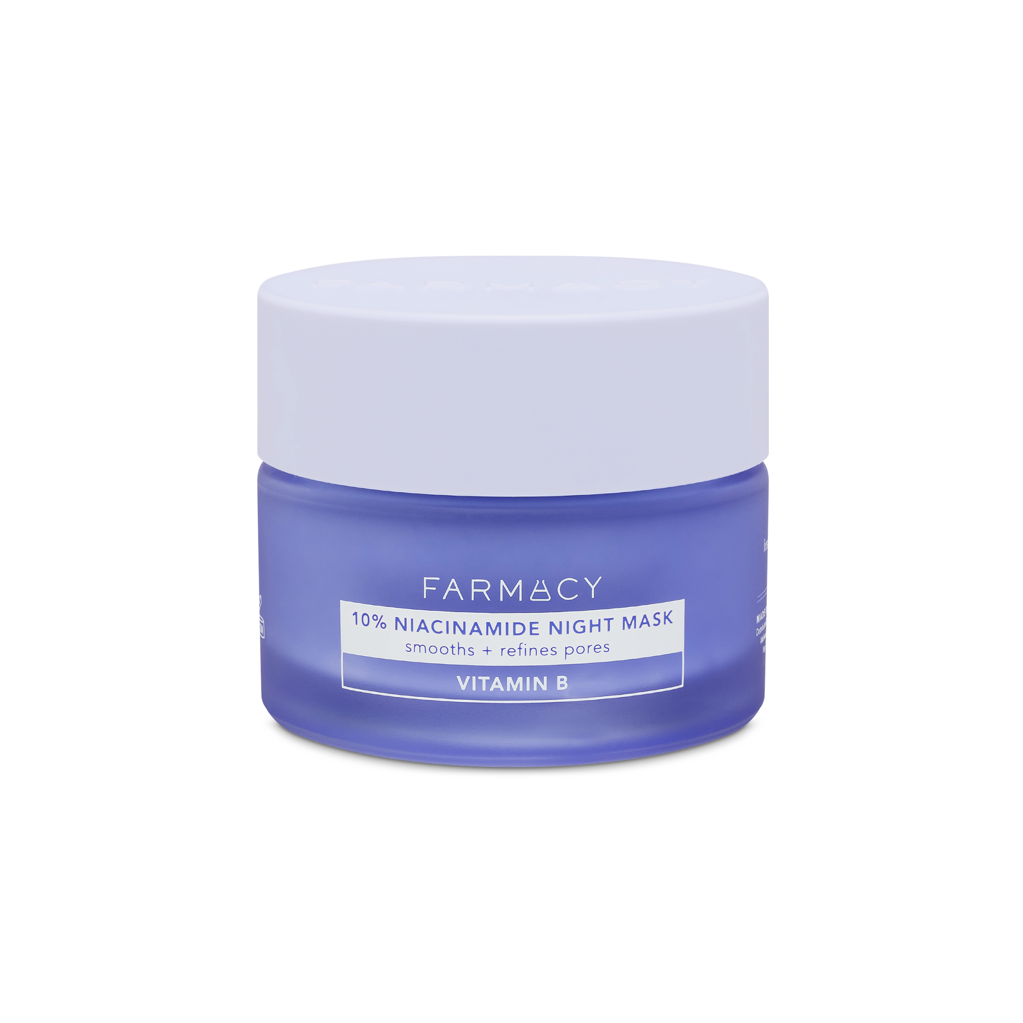 Farmacy 10% Niacinamide Night Mask 50mL jar on a white background