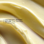 Close-up of a creamy texture of Honey Halo Moisturizer