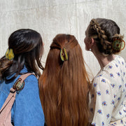 Pear and Kiwi hair clips