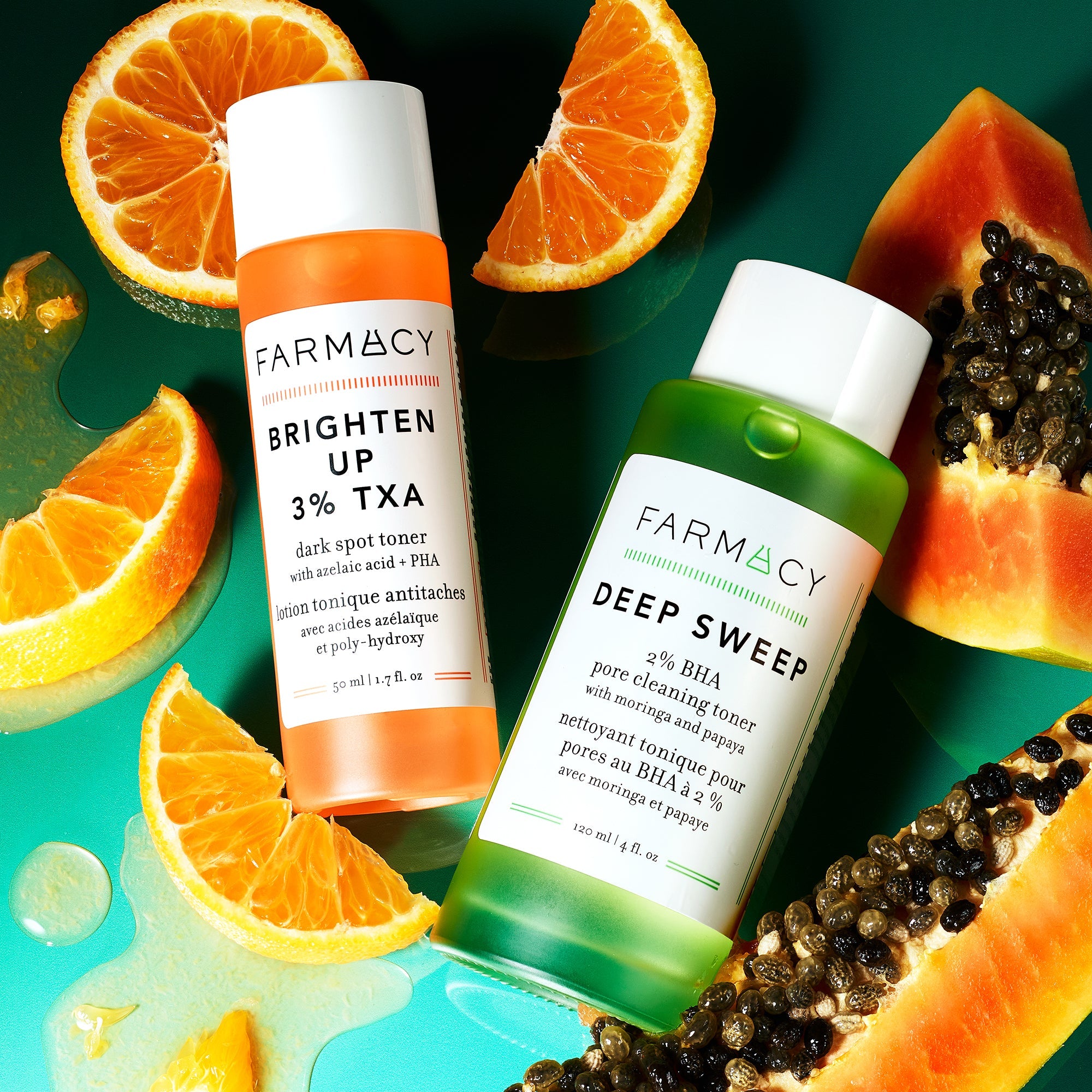 EXFOLIATE + BRIGHTEN TONER DUO