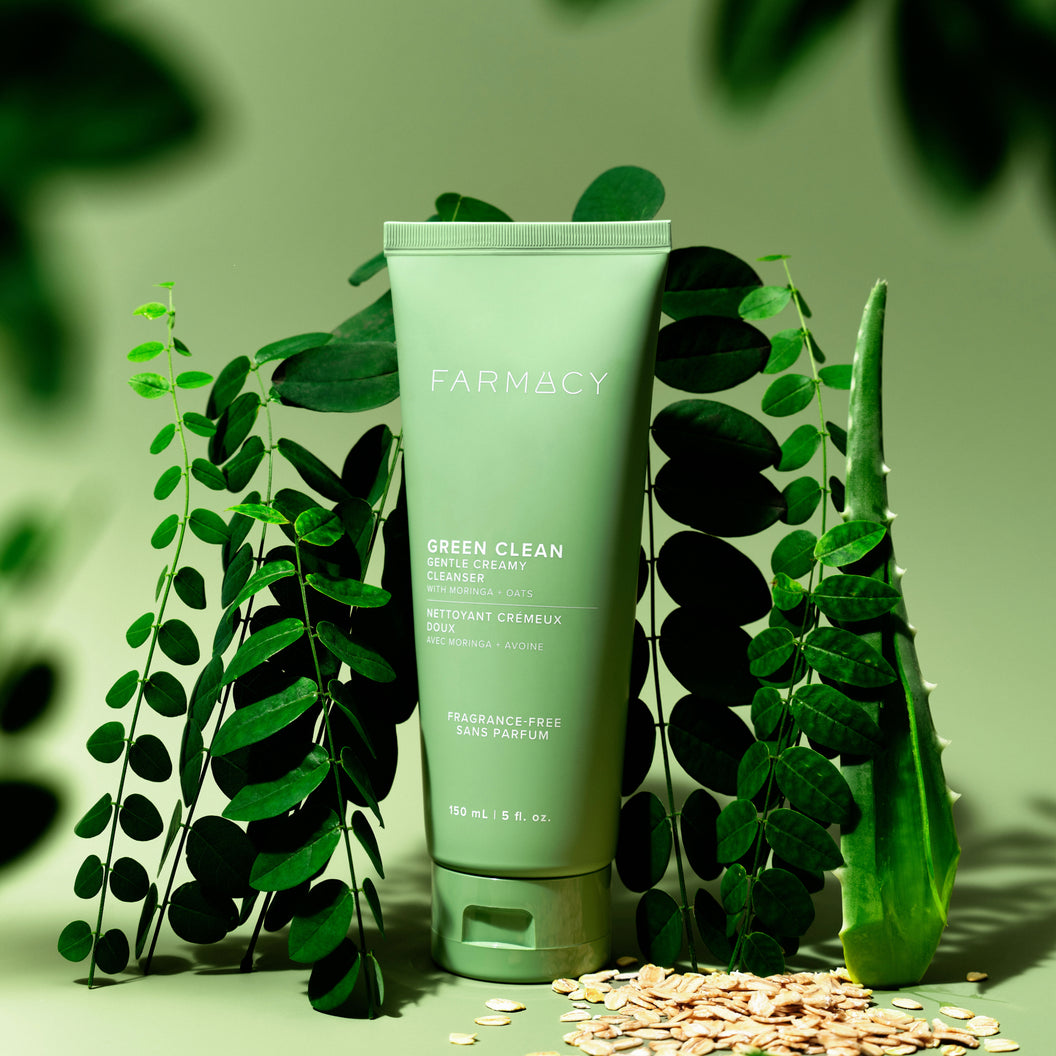 Green Clean Fragrance-Free Gentle Creamy Cleanser - Farmacy Beauty