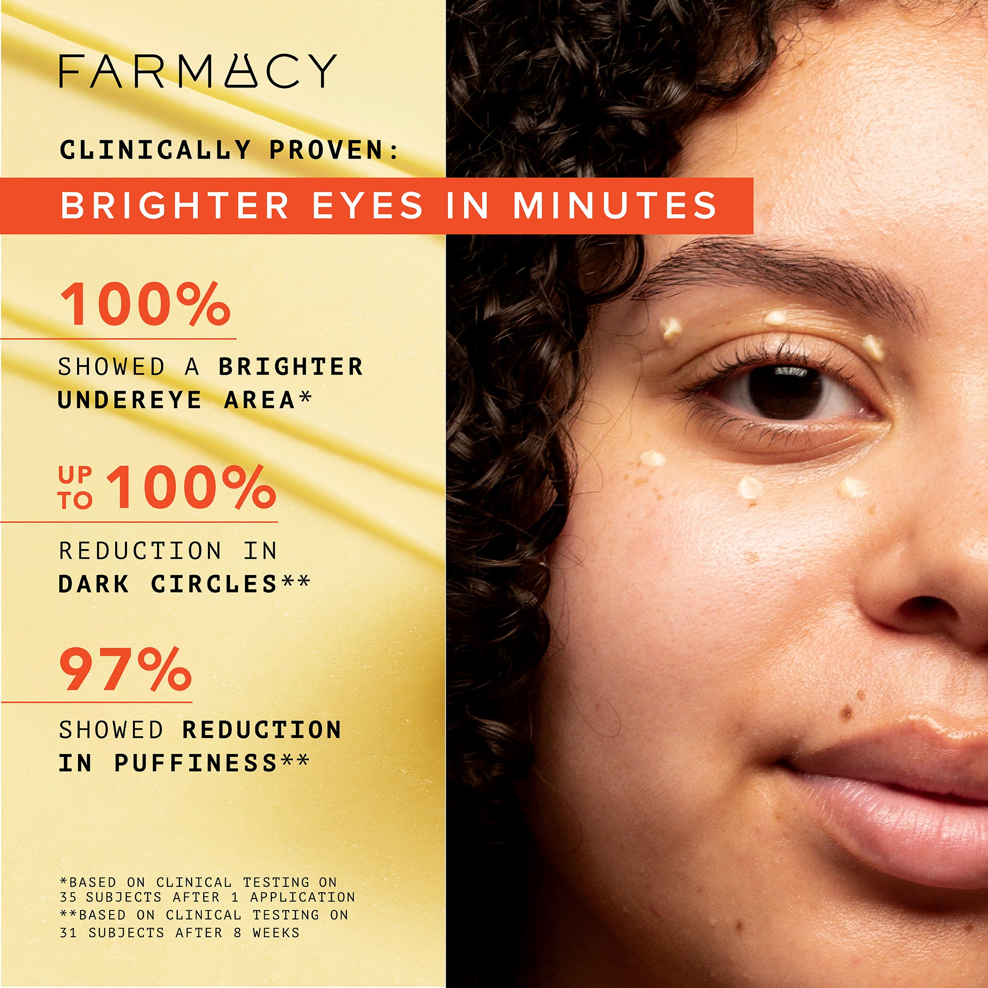 Farmacy Wake Up Honey Eye Cream with Brightening Vitamin C - 15 ml