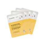 4 packs of the Hydrating Coconut Gel Mask fanned out on a white background 