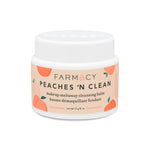 Peaches ’N Clean Makeup Meltaway Cleansing Balm in its closed container on a white surface