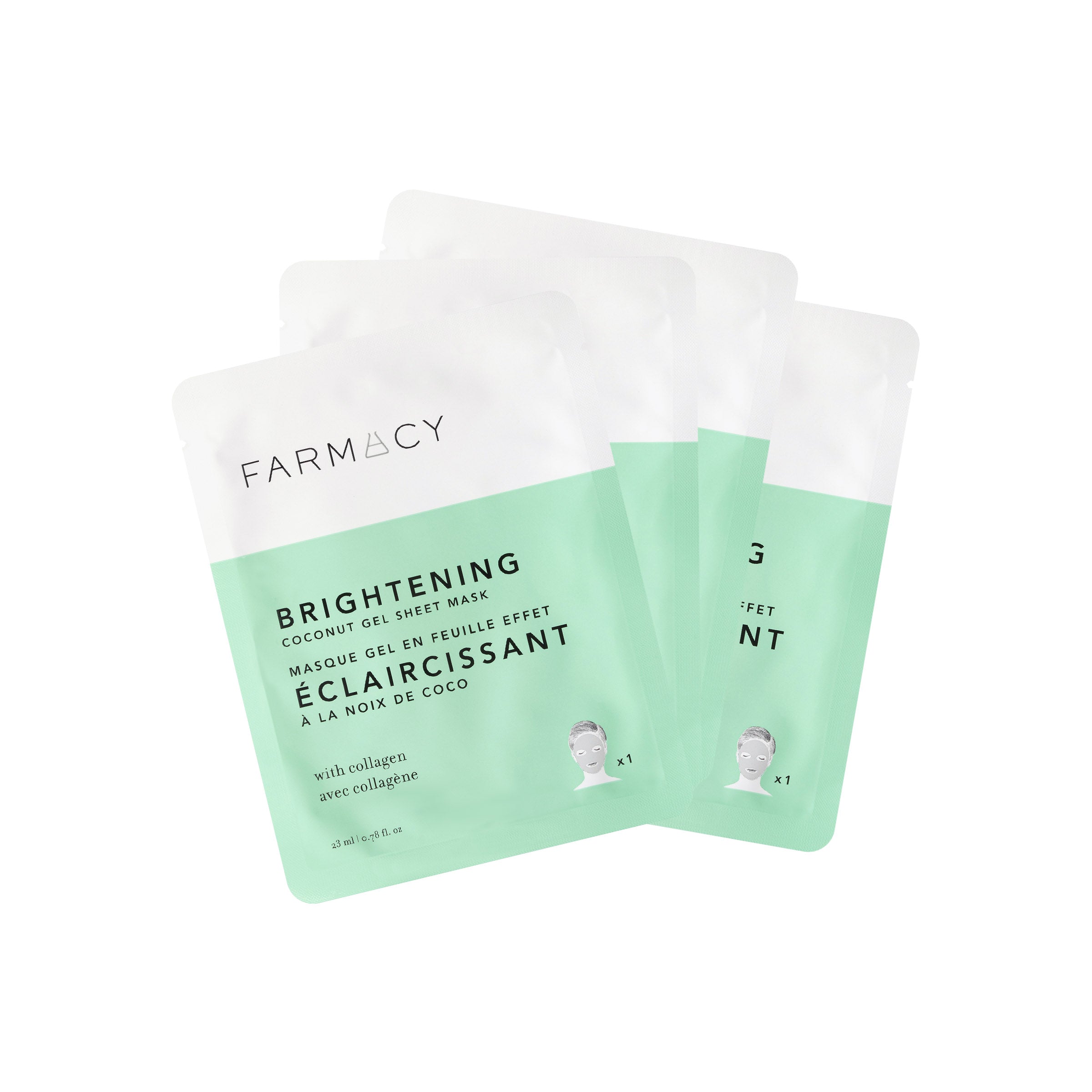 Tilpasning kolbøtte Støjende Brightening Coconut Gel Mask - 4-pack | Farmacy Beauty