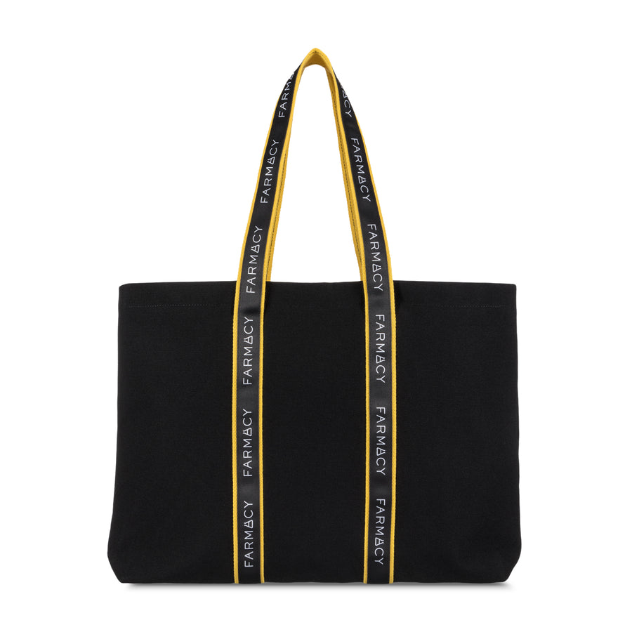 Farmacy XL Black Canvas Tote