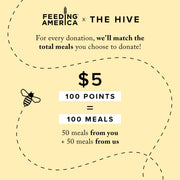 The Hive x Feeding America 100 Meals Donation