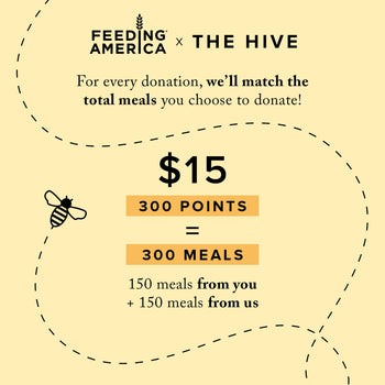 The Hive x Feeding America 300 Meals Donation