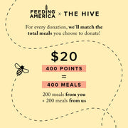The Hive x Feeding America 400 Meals Donation