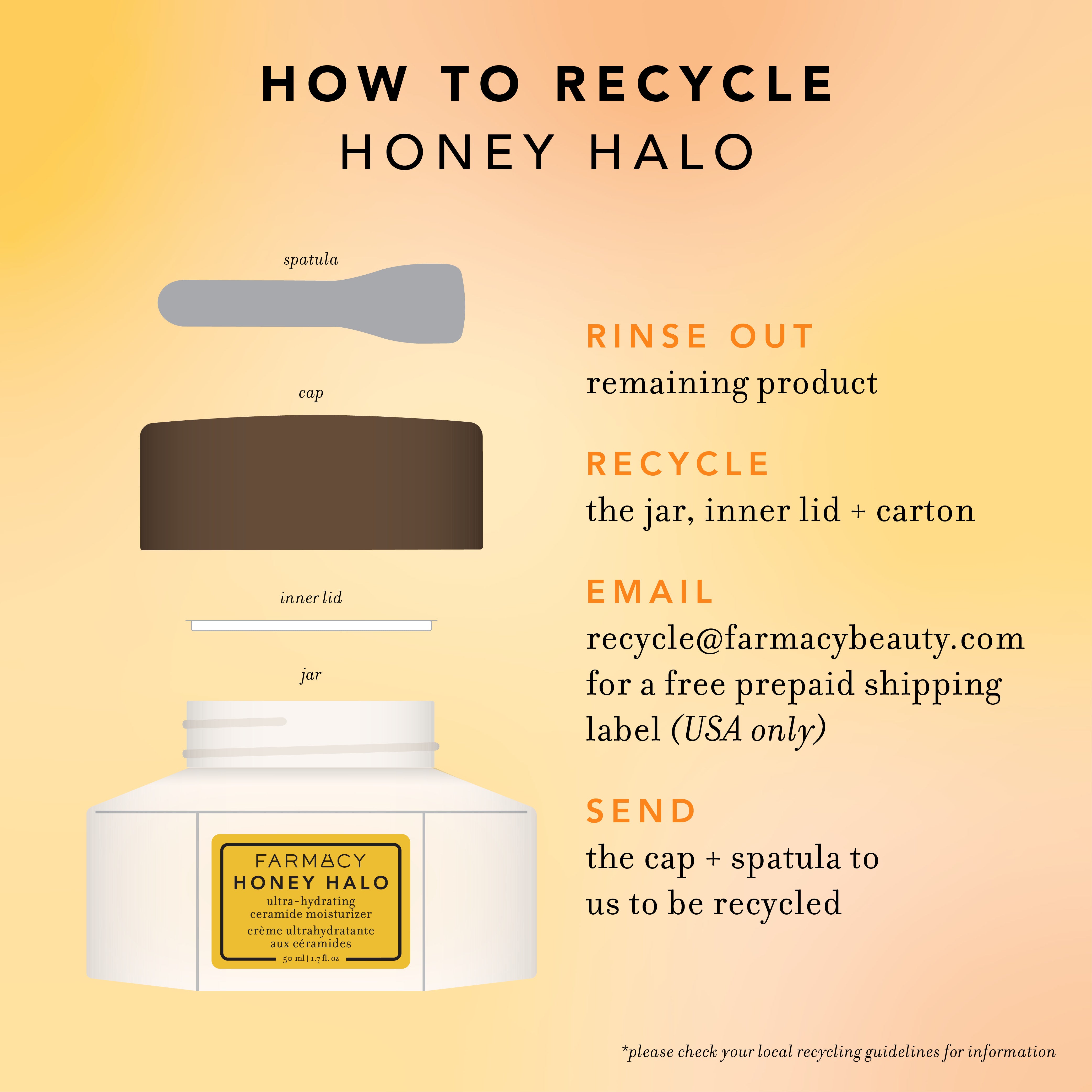 How to recycle Honey Halo