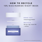 How to recycle 10% Niacinamide Night Mask